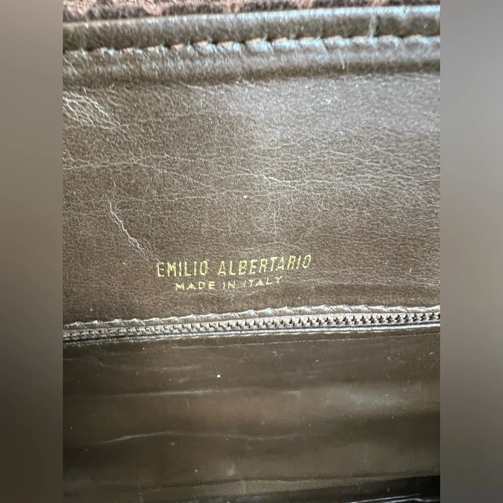 Authentic Emilio Albertario briefcase laptop travel bag
